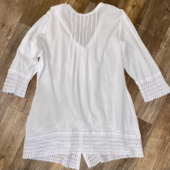 SOLD 💕NWT Soft Surroundings Grenada Gauze Tunic Shirt - Picture 7 of 10